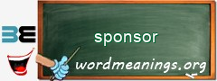 WordMeaning blackboard for sponsor